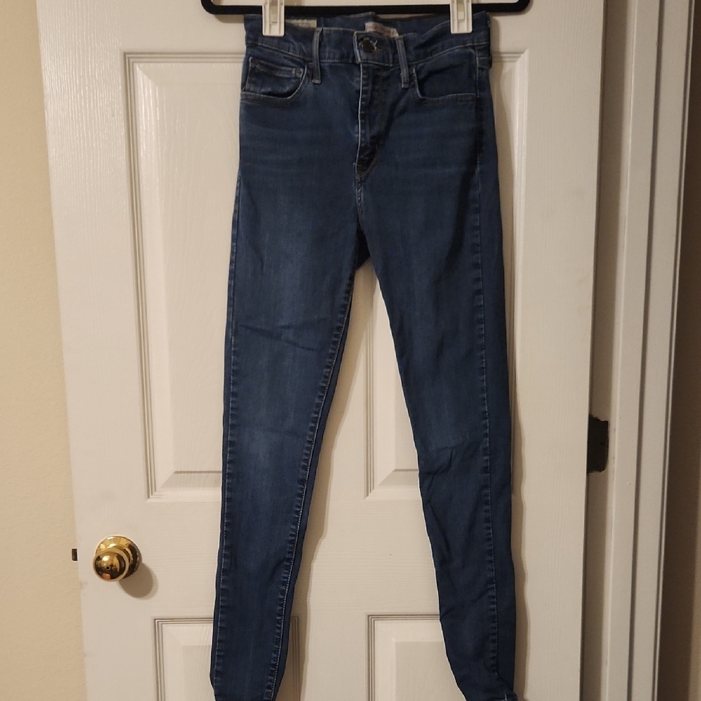 Levi's Premium 720 High Rise Super Skinny Dark Wash Jeans